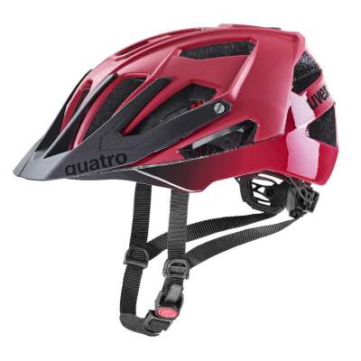 Uvex quatro cc, Gr. M/L (56-61 cm), dark red - black mat