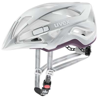 Uvex city active, Gr. M/L (56-60 cm), silver plum mat